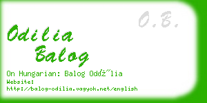 odilia balog business card